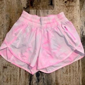 Pink lulu lemon shorts